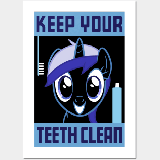 Keep Your Teeth Clean Inverse Posters and Art